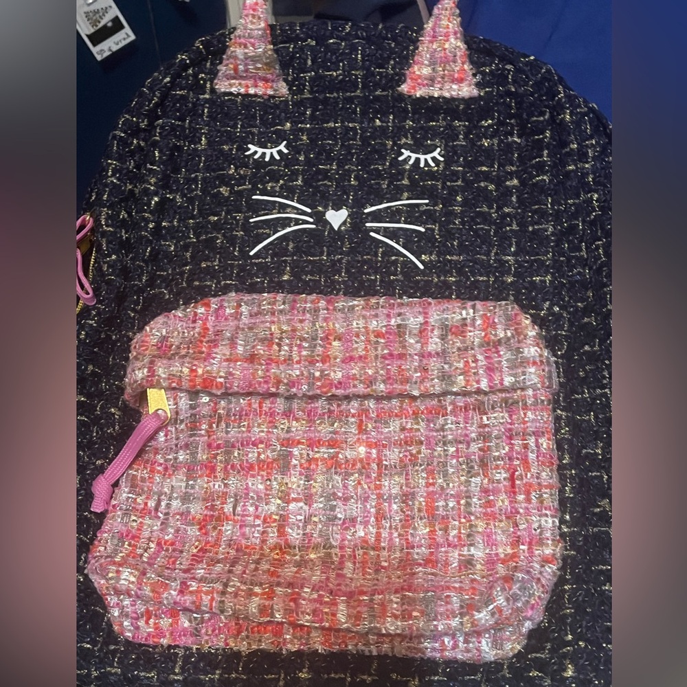 Tweed Cat Backpack - Picture 2 of 3